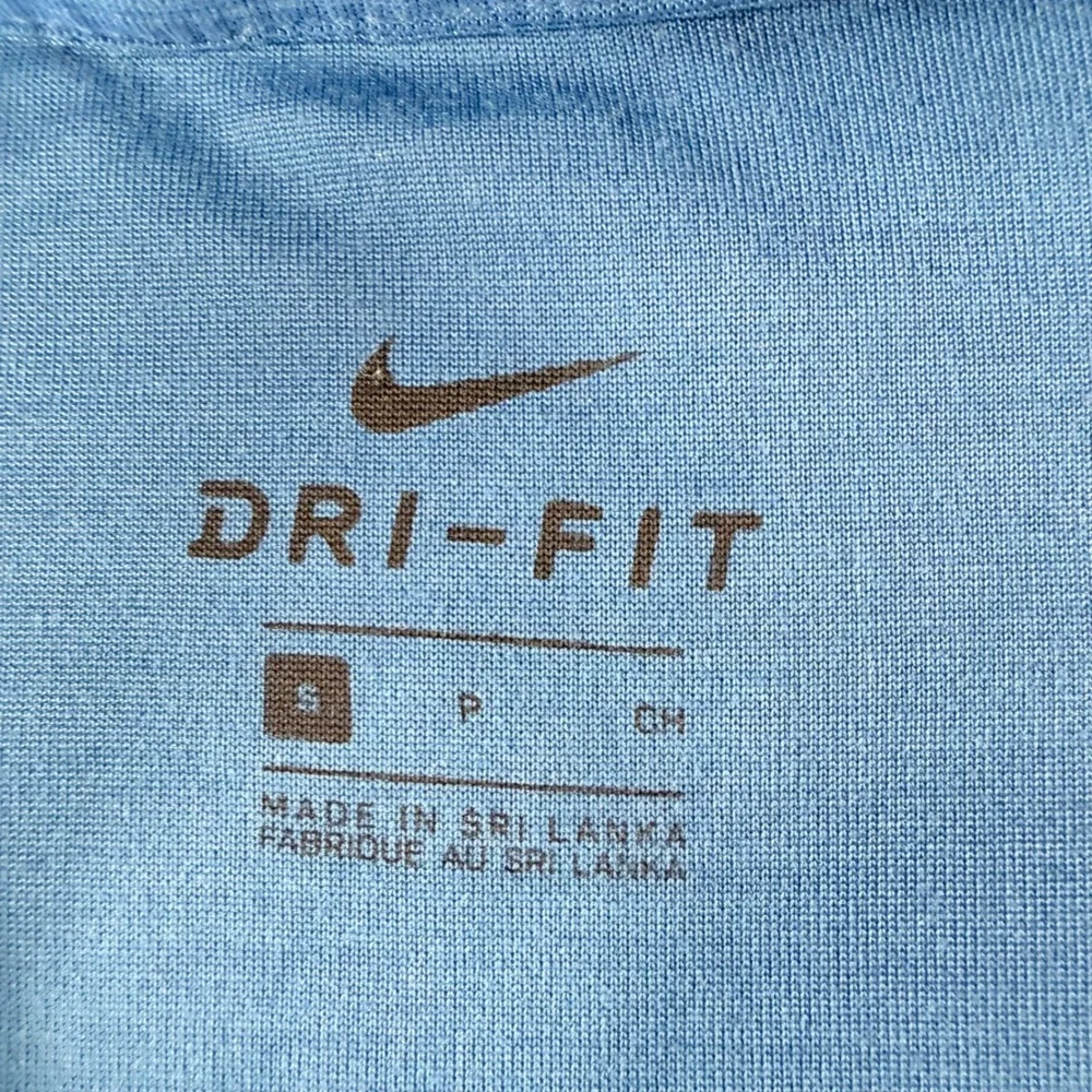 Nike Quarter Zip Pullover Mens Small Blue Dri-FIT Long Sleeve Activewear